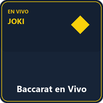 Baccarat en Vivo — Casino en vivo en Joki Casino