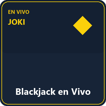 Blackjack en Vivo — Casino en vivo en Joki Casino