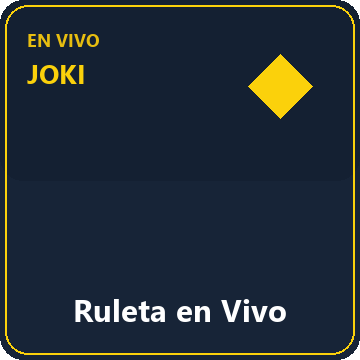 Ruleta en Vivo — Casino en vivo en Joki Casino
